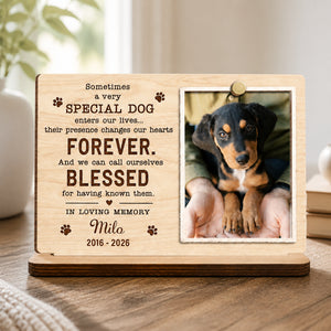 Personalized Dog Memorial Photo Table Sign – "Sometimes a very special dog..." - Personalized Wooden Photo Table Sign a4ca2f01-aadb-43a9-ae79-704f9ca1d08e.jpg