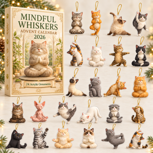 Mindful Whiskers Advent Calendar 2026 - 24-Day Festive Countdown, Acrylic Charms Blind Box - Gift For Yoga Lovers a4cf8740-d726-42b5-82ce-f16fceec1581-cat-box-charms.png