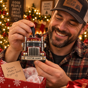 Personalized Truck Driver Christmas Gift - Custom Name Burgundy Big Rig Ornament a4d07edb-242d-4597-a601-7965f185d161-Image-Sep-23-2026-10_25_14-AM-4-.png