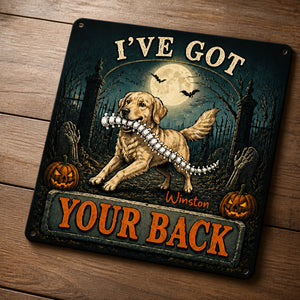 Personalized Halloween Dog Metal Sign – I've Got Your Back - Personalized Metal Sign a4e41204-65ab-43a3-a81a-e731017cc372.jpg
