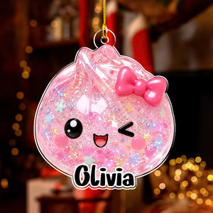 Personalized Name Glitter Dumpling Ornament, Cute Kawaii Christmas Tree Decoration, Custom Family Keepsake Gift for Kids and Dumpling Lovers a4f6f098-90bd-41b6-82f2-7039644b163d-3.webp
