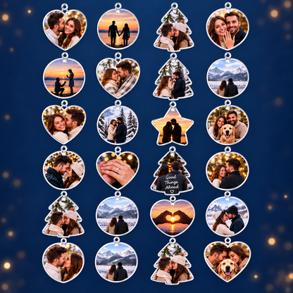 Personalized Engagement Advent Calendar, 24 Custom Photo Acrylic Ornaments, First Christmas Engaged Keepsake, Gift for Couples & Fiancée a52b8f2a-cf1b-4bab-adc6-8b3000f47136-L-i-24-charm-nh-acrylic.png