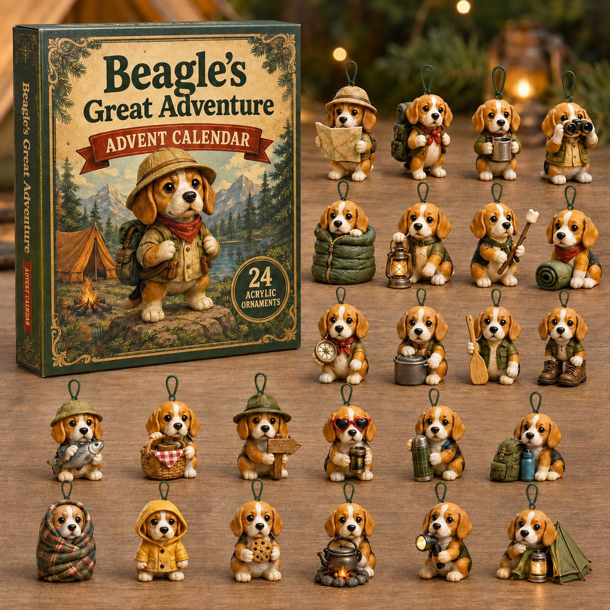 Beagles Great Adventure Advent Calendar 2026 - 24-Day Festive Countdown, Acrylic Charms Blind Box - Gift For Beagle Lovers a539b660-cd7e-4903-9ce2-67acb9b74281-beagle-box-charms.png