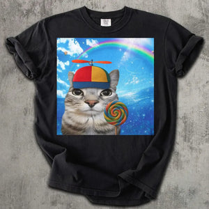 Happy Cat Dreamcore T-shirt, Funny Cats Shirt, Brainrot Meme Tee, Silly Kitten Tee, Cat Lover Gifts, Weird Tees, Gen Z Humor Tshirt a5467ccc-8546-4fee-9062-b7fe0be6e8ac-de-9-.webp