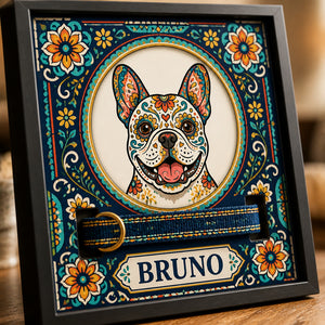 Custom Sugar‑Skull Pet Portrait Collar Frame — Talavera Edition - Personalized Picture Frame a56ebe7f-71d2-448d-8f95-f37e509701e1.jpg