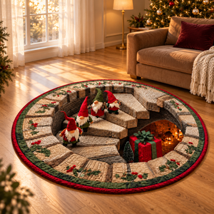 Christmas Gnome Quilted Round Rug, Faux 3D Staircase Vortex Optical Illusion Carpet, Nordic Tomte Holiday Living Room Floor Decor, Gift For Family a597bcf2-2623-476e-9c1a-0eeb2c9826eb-Th-m-Gi-ng-sinh-3D-m-p-4.png