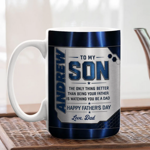Watching You Being A Dad - Personalized Custom 3D Inflated Effect Mug