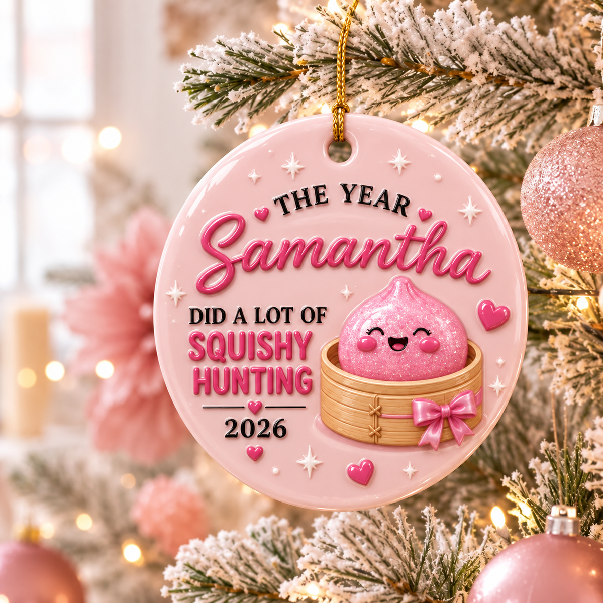 Personalized Squishy 3D Ceramic Ornament 2026, Custom Name Kids Christmas Gift, Cute Dumpling Hunting Keepsake, Grandkids Gift, 3D Relief Printed a5a4e265-9ff7-403b-a729-6d538596afee-f6abe19a-c885-4474-bcbe-07961061bdad.png