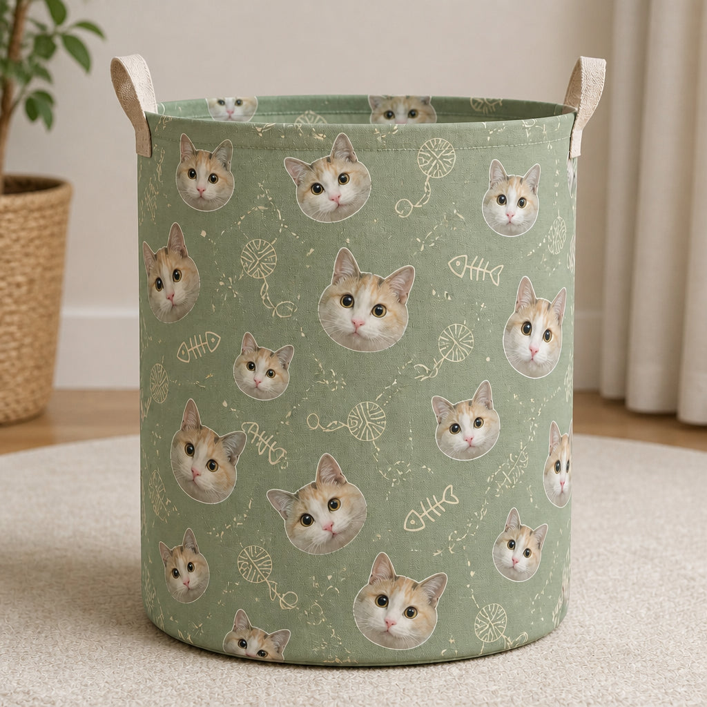 Custom Pet Face Storage Bag – Fishbone Toss Pattern - Personalized Storage Bag a5be5376-bedd-4a81-ad71-83519e89111b.jpg