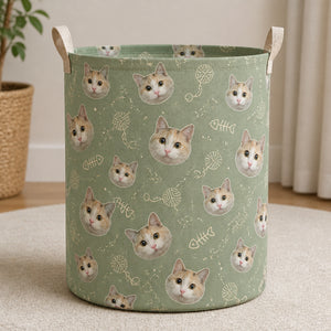 Custom Pet Face Storage Bag – Fishbone Toss Pattern - Personalized Storage Bag a5be5376-bedd-4a81-ad71-83519e89111b.jpg