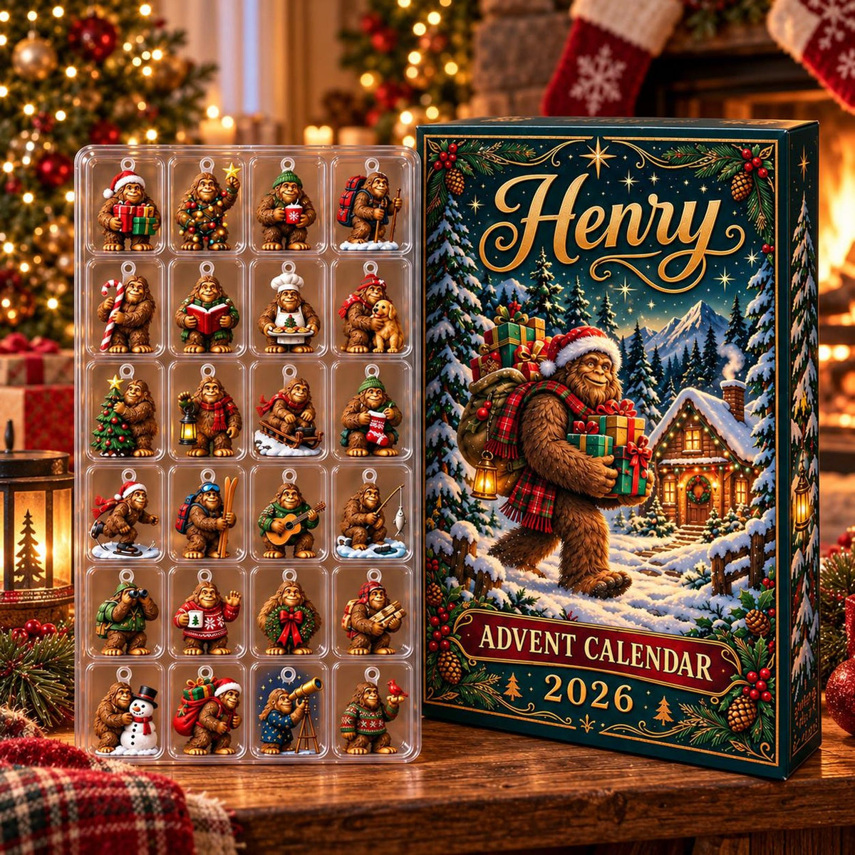 Personalized Name Bigfoot Christmas Advent Calendar, Custom Name Sasquatch Charm Blind Box a5dc92c2-24b7-469f-a2ba-0966676b7959-il_1588xN.8642878473_iz10.jpg