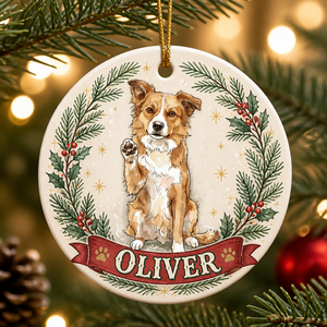 Custom Pet Portrait Ornament with Name Banner - Personalized Ornament a5de0156-757f-49c4-9f38-8313e748c7c6.png