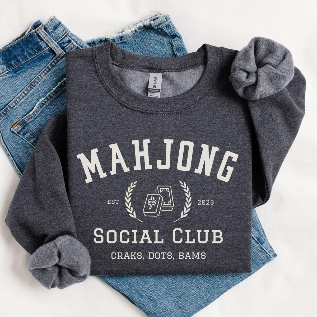Mahjong Sweatshirt, Mahjong Lover Gift, Mahjong Social Club Sweatshirt, Mahjong Group Sweatshirt, Mahjong Club Shirt, Mahjong Night Shirt a5e7ec75-adf9-44bb-ade3-03730270939f-4.jpg