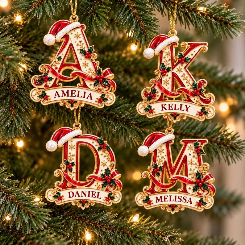 Personalized Christmas Ornament, Initial Letter Ornament, Monogram Name Christmas Tree Decor, Gift for Her, Stocking Stuffer a5e8e0bc-0f23-4eff-b418-c8b23cd5e8a1-drtgyi-7-.webp