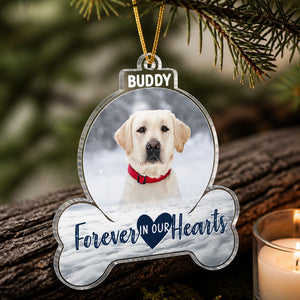 Pet Memorial Photo Ornament – Forever In Our Hearts - Personalized Shape Ornament a5efe1ac-599c-4b95-baf6-bec466f7904a.jpg