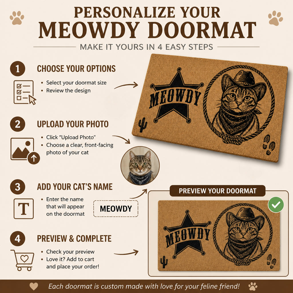 Meowdy Sheriff Cat Portrait Doormat - Personalized Doormat a5fead62-0be7-4b8a-8ece-297b0b639039.jpg
