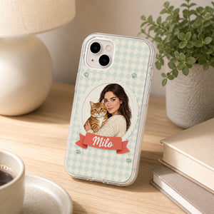 Framed Photo-to-Illustration Pet Portrait Phone Case with Name - Personalized Phonecase a6057c2b-4fa0-4d7d-a9c5-44c587d7d4fc.jpg