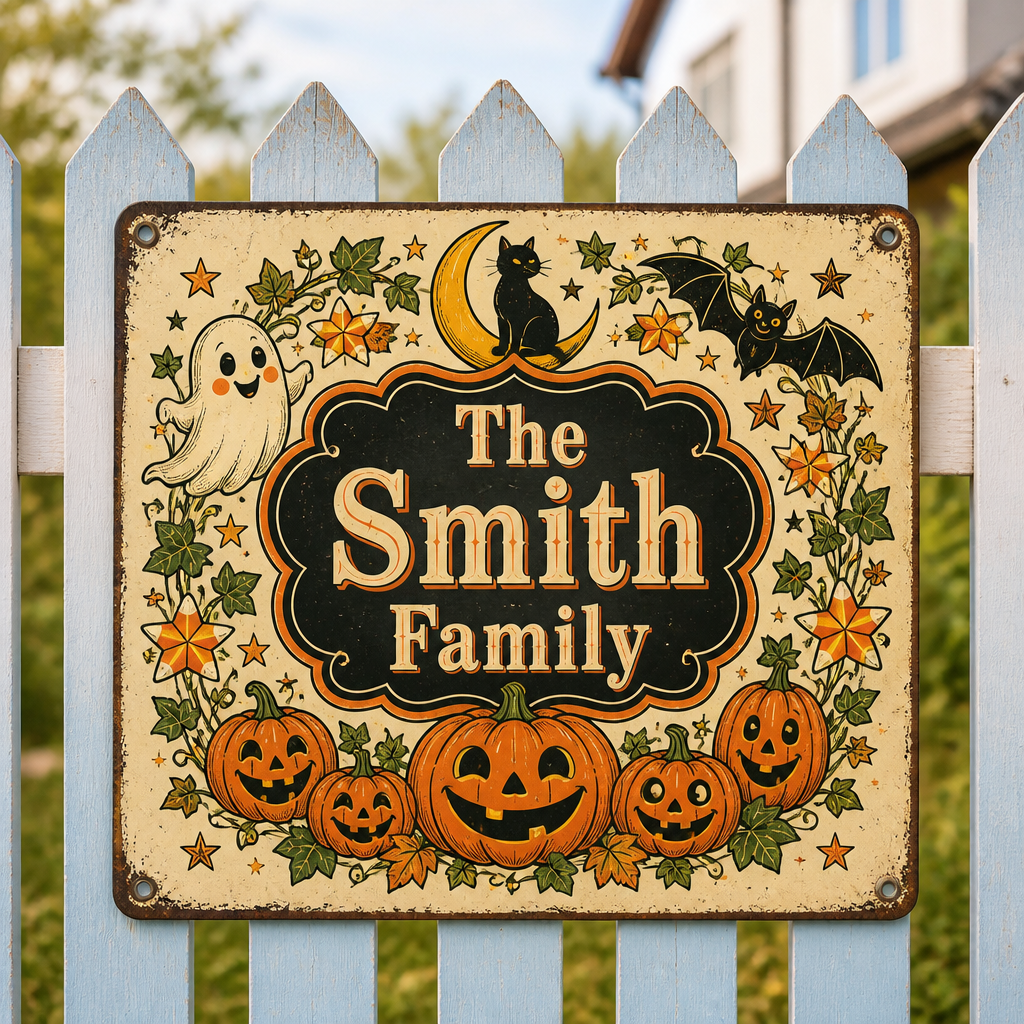 Vintage Halloween Family Name Wreath Sign - Personalized Metal Sign a60f4671-6131-4db3-af34-c4aaceefd2d7.png