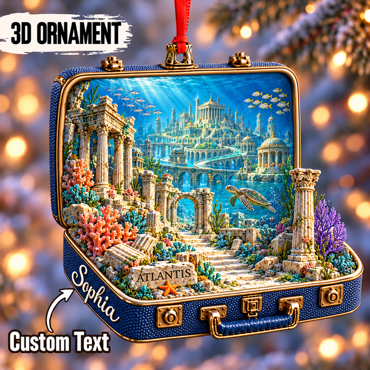 Personalized Atlantis 3D Suitcase Christmas Ornament – Lost Underwater City Keepsake & Gift for Ocean Lovers a624975e-5a16-4cf0-8656-207a5ea7ed5e-Sophia-s-high-relief-Atlantis-ornament.png