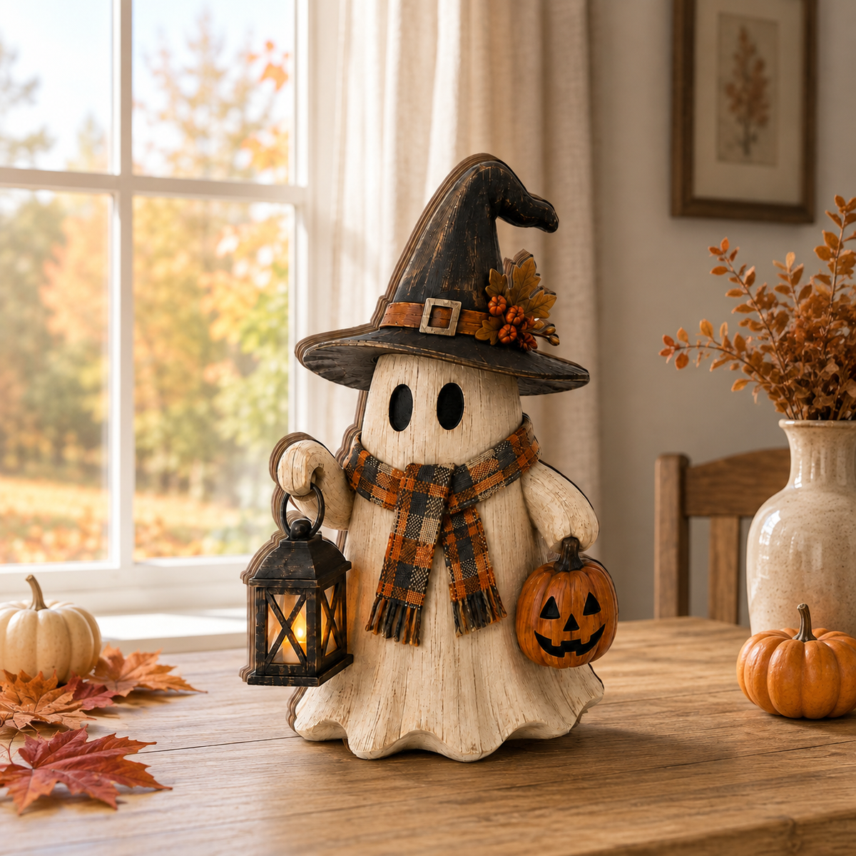 Ghost Halloween Wooden Block, Wooden Ghost Shelf Sitter, Rustic Fall Shelf Sitter, Farmhouse Table Decor a6280c7f-24d2-4369-abb6-662e87706d86-banner-2.png