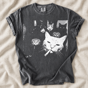 Funny Gangster Cat Graphic Tee, Vintage Meme Cat Shirt, Edgy Cat Lover Gift, Funny Cat Mom & Cat Dad T-Shirt a647ef30-b5c7-4084-9342-73b60654afbb-h2.png