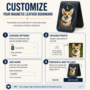 Custom Pet Portrait Magnetic Leather Bookmark – Celestial Night - Personalized Magnetic Leather Bookmark a648ec30-ed03-42d2-babc-b63e3c455df8.jpg