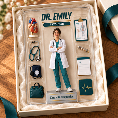 Personalized Doctor Custom Shape Acrylic Table Sign, Custom Photo & Name Desk Decor, Physician Appreciation & Medical School Graduation Gift a667629b-f66b-43a8-ba71-a3f7175aab57-K-ni-m-acrylic-t-ng-b-c-s-3.png