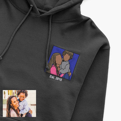 Personalized embroidered custom your own photo shirt - Handmade shirt