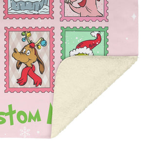 Personalized Grinchmas Christmas Blanket with Custom Name, Coquette Bow Grinch Throw, Whoville Holiday Gift Blanket a68fd14e-e807-446f-81fb-5ad9c4549787-2.jpg