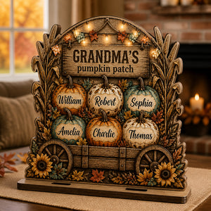Grandparent's Pumpkin Patch Wagon – Personalized Wood Table Sign - Personalized Wooden custom shape Standing 2 layer (5mm) a69ebbf8-7f2f-4b0a-84d1-8081c3071c4b.jpg