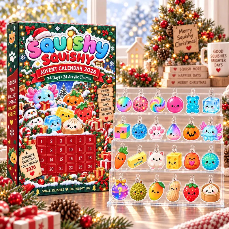 2026 Squishy Advent Calendar, 24-Day Christmas Countdown Box, 24 Acrylic Squishy Charms, Kawaii Mystery Collectible Calendar a6a8ed7d-ceef-4638-9e99-253784dac22e-dfrty-5-.webp