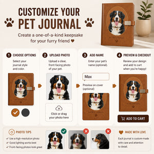Watercolor Pet Cameo Leather Journal - Personalized Graphic Leather Journal a6bd0360-d5ea-4610-9299-95a30aebcb60.jpg