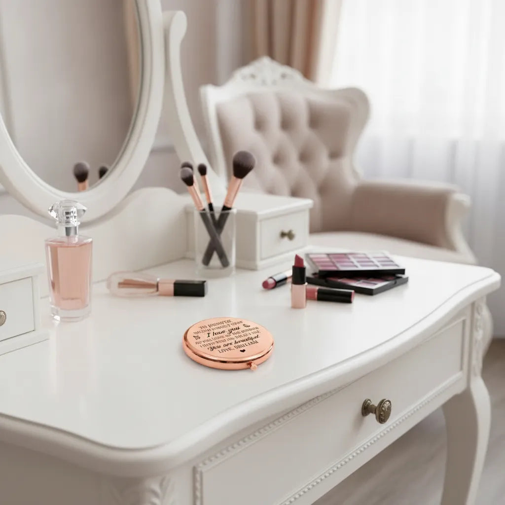 I See Beauty In You - Personalized Custom Compact Mirror