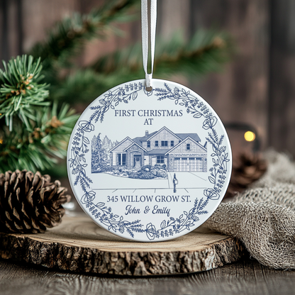First Christmas At Our New House Custom Photo Sketch Line Art - Personalized Ornament a6e00cfe-5f3b-4ef6-be22-0cbd36b28448-or.png