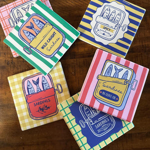 Colorful Sardine Can Ceramic Coasters, Retro Coastal Drink Coasters, Cute & Vibrant Design Coasters a6e26a94-6b70-4ad3-a7fa-f9dfd84720a9-6.jpg