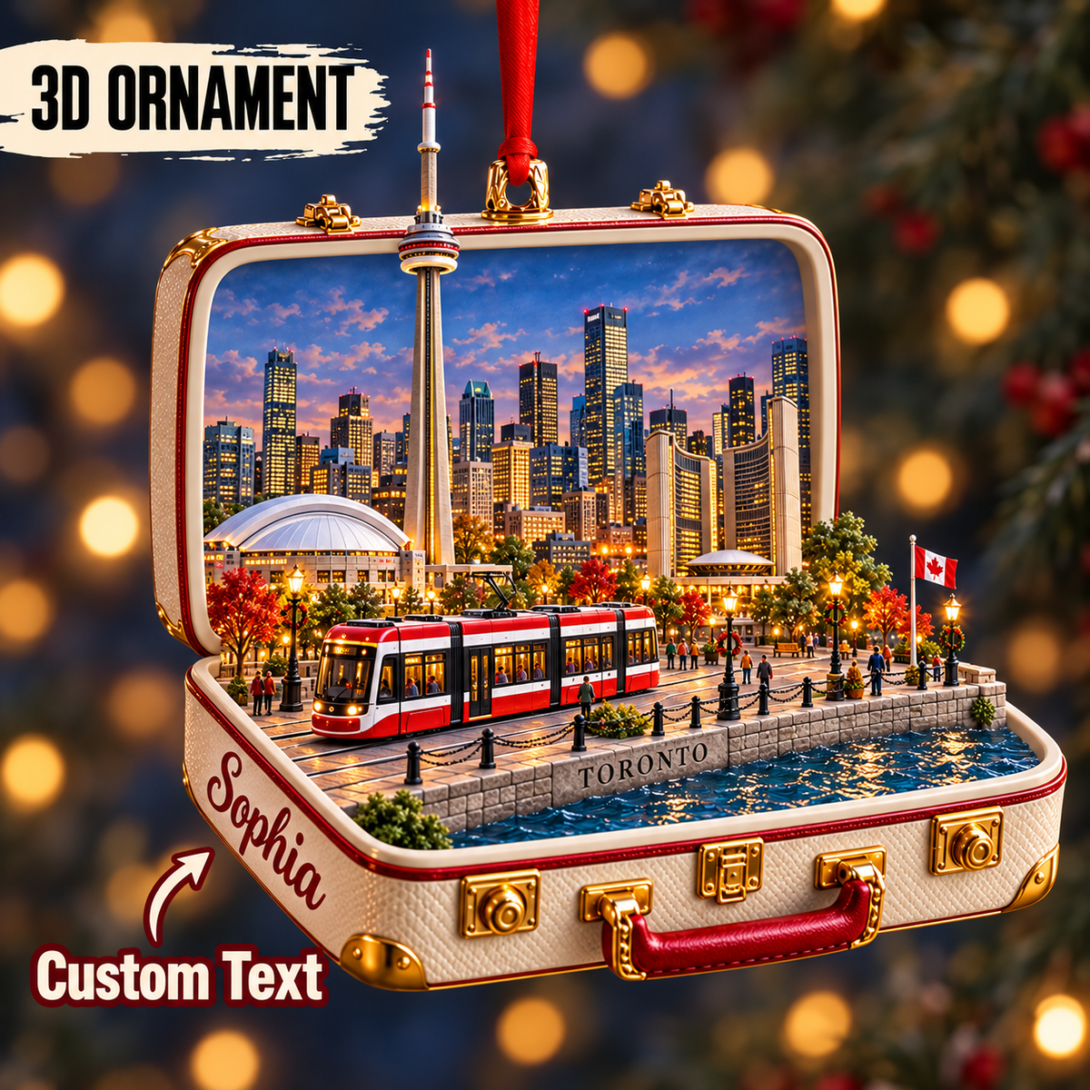 Personalized 3D Toronto Suitcase Christmas Ornament – Toronto Canada Travel Souvenir & Gift for Toronto Lovers a6f75ad0-6c3c-4082-bb2a-6eaf710734b1-Sculptural-Toronto-Christmas-Suitcase-Ornament.png