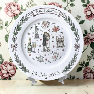 Personalized Porcelain Platter Plate-Wedding Gift for Newlyweds-Couple Gift-Romantic Whimsical Ceramic-Anniversary Gift a708cd34-b7f3-489e-8738-5723665dfa26-dfsdff-3-.webp