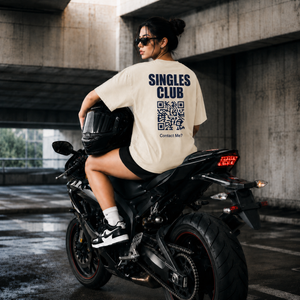 Singles Club QR Code Contact Me T-Shirt, Funny Dating Shirt for Singles, Casual Streetwear Graphic Tee