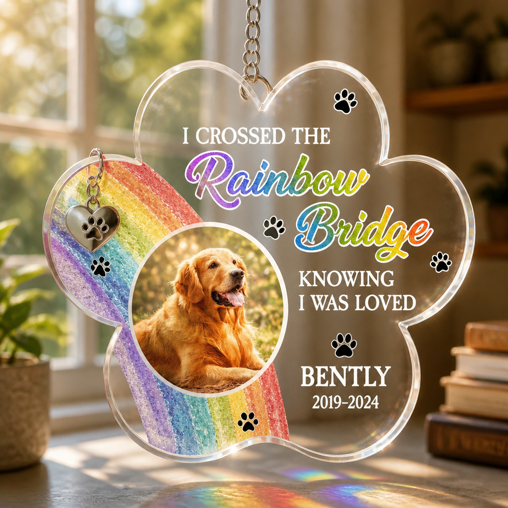 Rainbow Bridge Paw Acrylic Plaque – Pet Photo, Name & Years - Personalized 1 Layered Suncatcher with Charm a70aaa1d-418c-4919-aabf-1c4176aaa722.png
