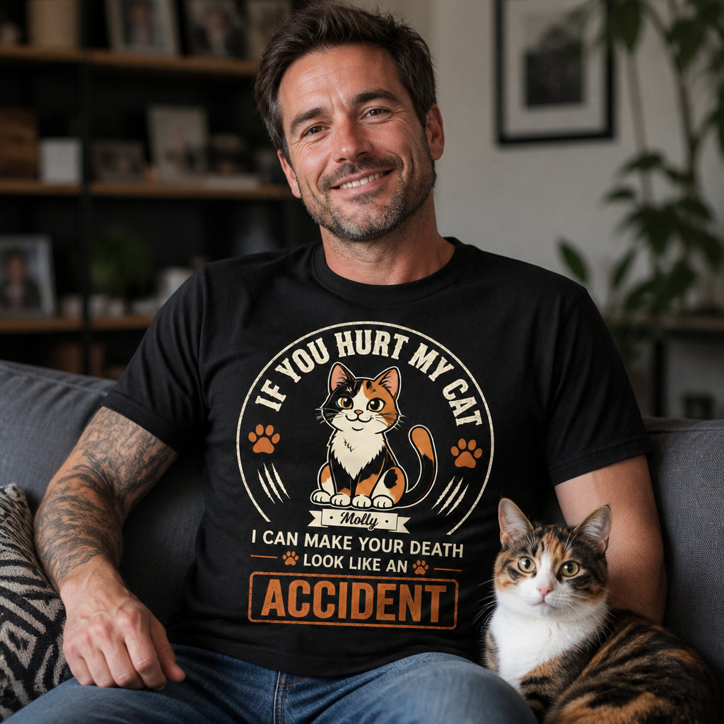 If You Hurt My Cat – Custom Name Tee - Personalized T-shirt a70f118b-393f-4473-8baf-c32ab0ff559d.jpg