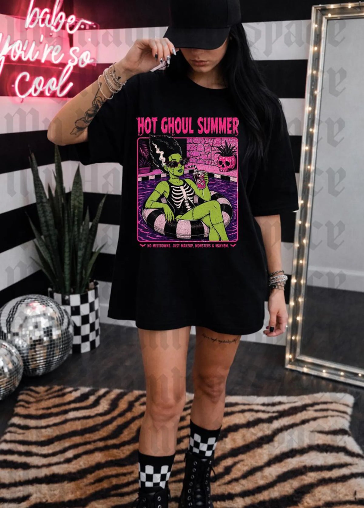 Hot Ghoul Summer Shirt Spooky halloween Girl In Floaty, Summer Goth Summerween shirt a711aac9-6568-453f-adf4-c6a162b1f629-il_1588xN.8031610406_dr1l.webp