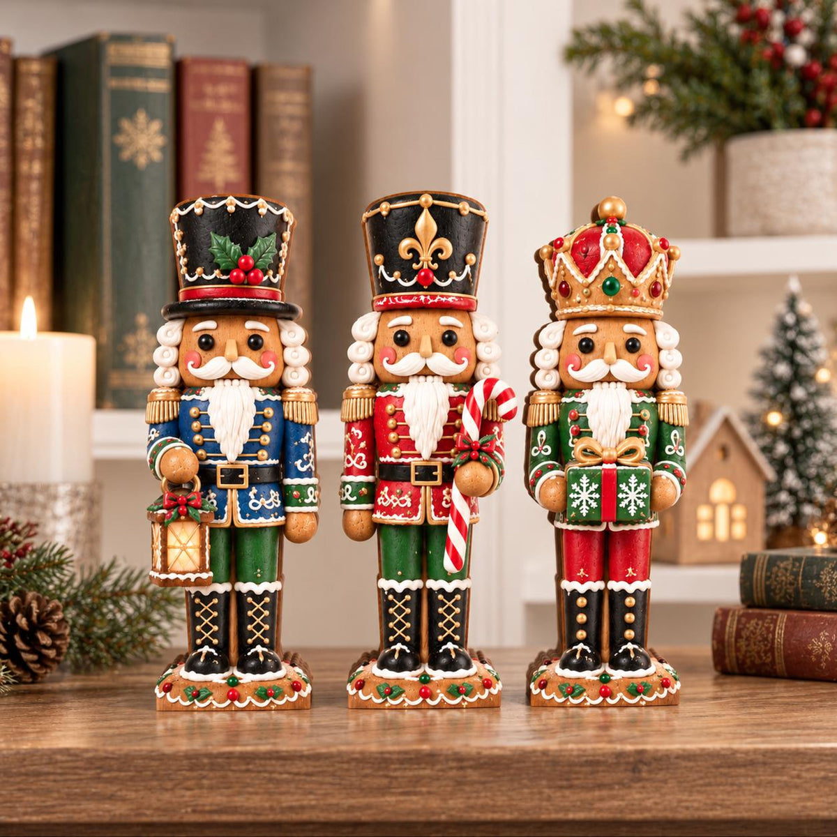 Gingerbread Nutcracker Wooden Block, Christmas Shelf Decor, Holiday Mantel Decoration, Nutcracker Lover Gift, Christmas Home Decor,Xmas Gift a728efd8-348b-47a9-870e-f50711d85d4a-1.jpg