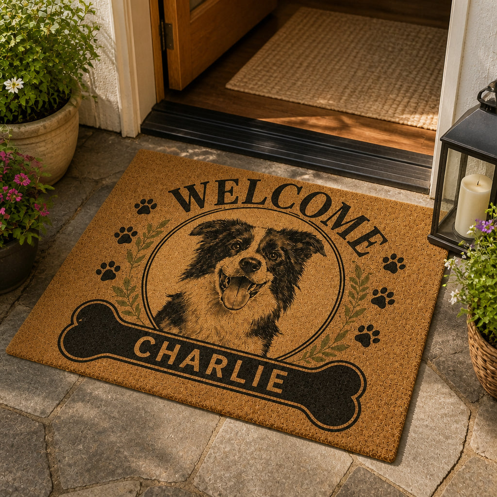 Personalized Pet Portrait Welcome Doormat - Personalized Doormat a72d55a5-cd44-4024-a44b-1887f6f389ed.jpg