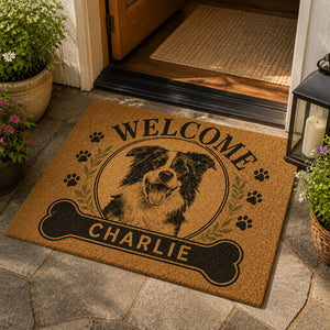 Personalized Pet Portrait Welcome Doormat - Personalized Doormat a72d55a5-cd44-4024-a44b-1887f6f389ed.jpg