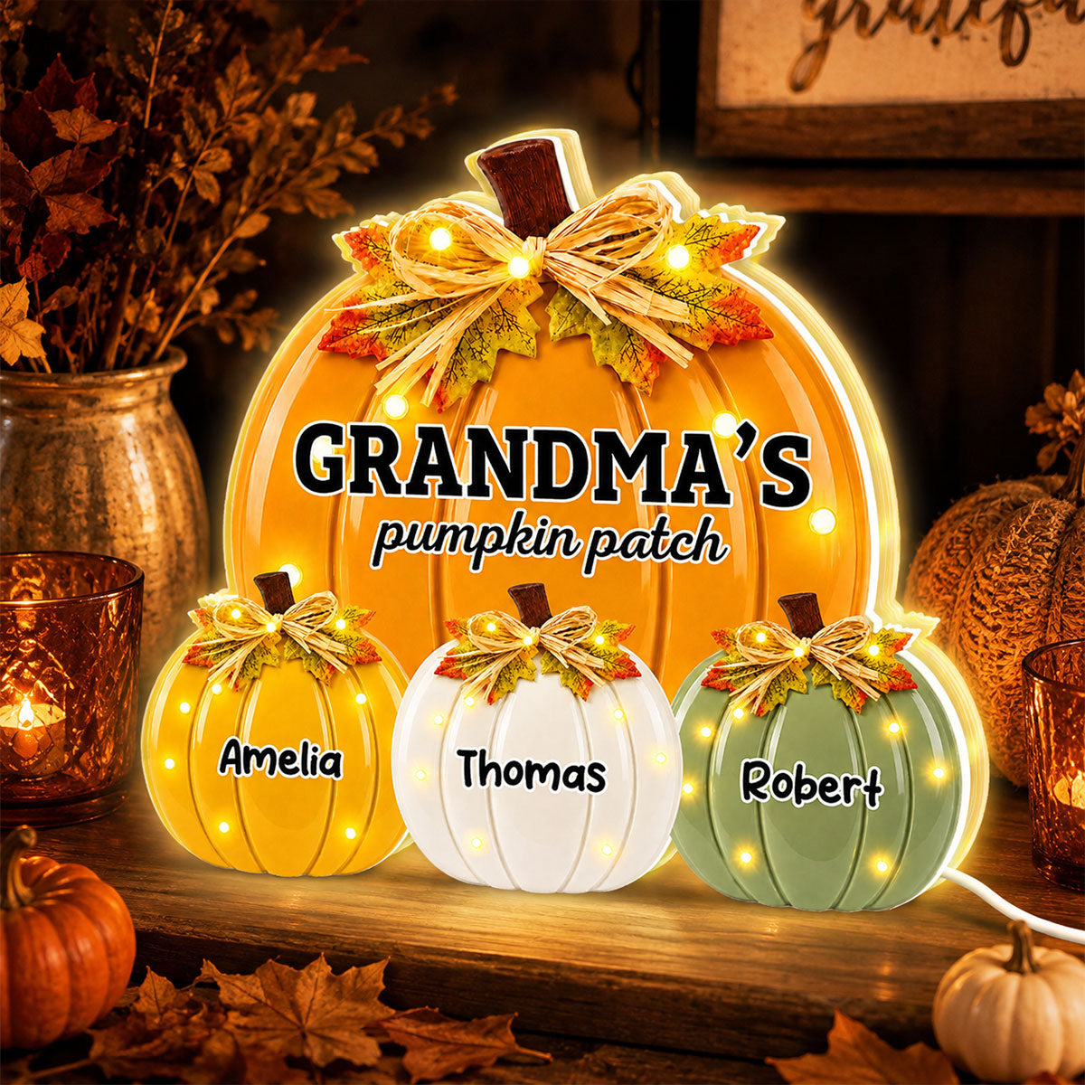 Vintage Grandma Pumpkin Patch - Personalized Light Box - Fall Decor For Grandma a72f8e64-3aeb-477f-8f5e-16e17a20bb6d-1.jpg