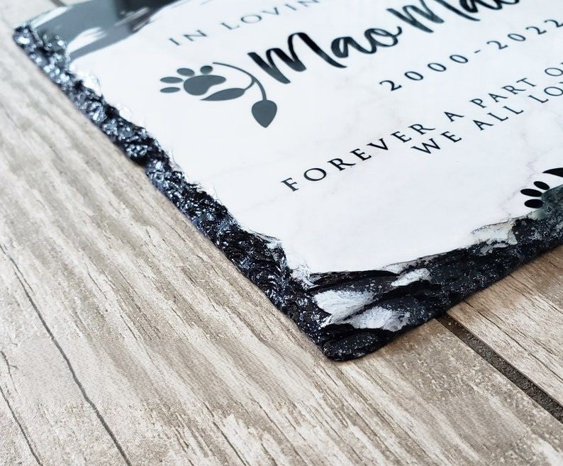 Pet Memorial Gift, Pet Memorial Stone, Personalized, Pet Loss Gift, Garden Memorial Stone, Pet Grave Marker, Granite Stone