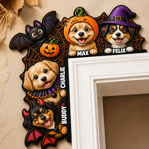 Halloween Door Corner Pet Portrait Wood-Acrylic Sign (4 Pets, Names) - Personalized Wood Acrylic Sign a76b3719-264c-458c-849c-f66f75883686.jpg