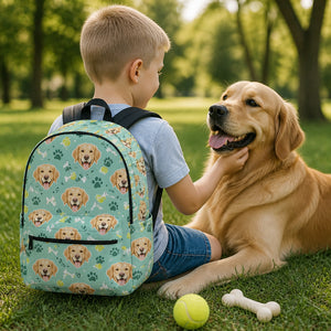Golden Retriever Play Paws AOP Backpack - Personalized Backpack a7705a03-a022-49a9-95a3-be48edeec889.jpg