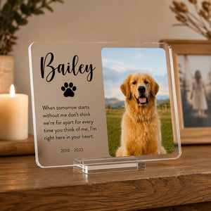 Pet Memorial Acrylic Plaque – Photo, Name & Years - Personalized Acrylic Plaque a77584cf-4dae-4842-9043-aca2b273085b.jpg