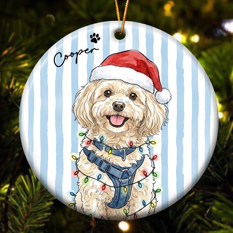 Custom Pet Christmas Watercolor Striped Pattern - Personalized Ornament a77628dd-3187-42e7-88ba-bfd867ed2099-Custom-Pet-Christmas-Watercolor-Striped-Pattern-Personalized-Ornament_4.jpg